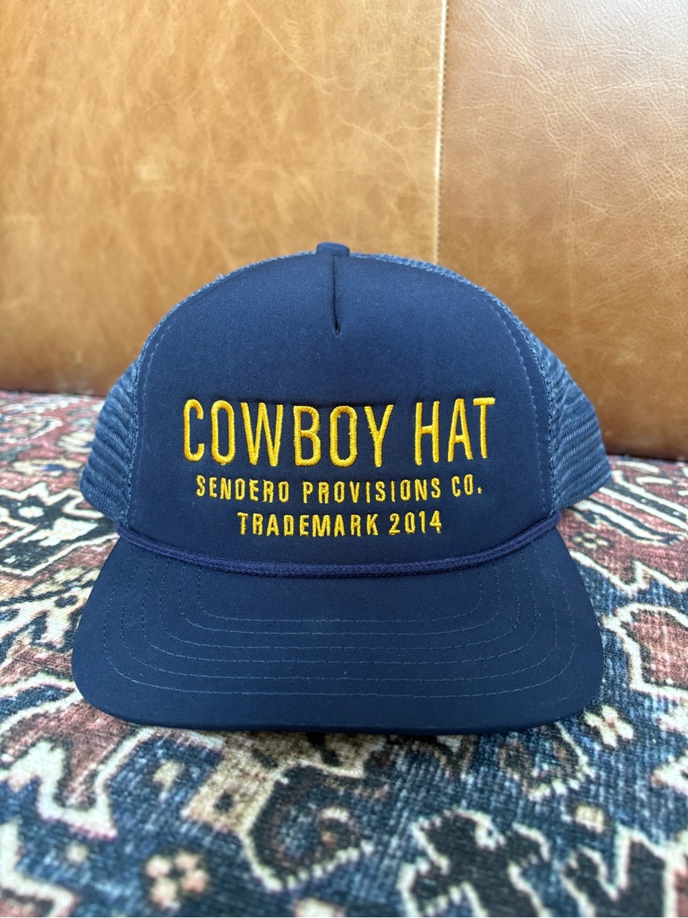 Sendero Provisions Co. Navy 'Cowboy Hat' Trucker Cap